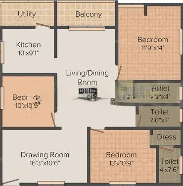 1BHK flat in Kukatpally