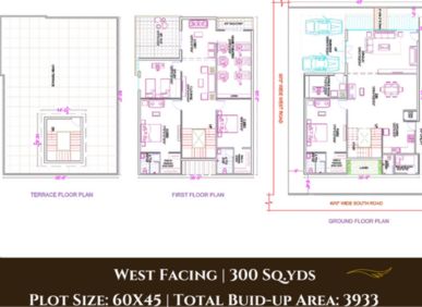 3 BHK Villa AMR Legacy 2269 Sq. Ft. In Hayathnagar