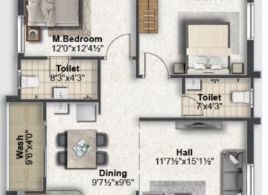 2 BHK flats for sale in SS Signature Adibatla.