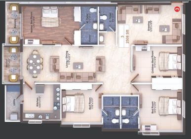 4 BHK Moghal Magnus Flats For Sale In Masab Tank