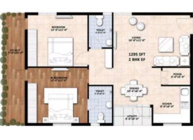2 BHK navya uvera heights -lb nagar