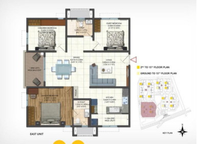3 BHK flats at CBS Apartments in Moti Nagar