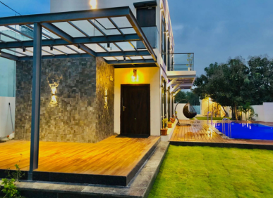 5 BHK Farmhouse with Pool For Rent in Shamshabad