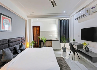 1 BHK Coliving room for rent in 3 BHK Flat Kondapur