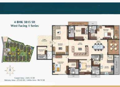 4 BHK flat for sale at Honer Signatis in Hitec City