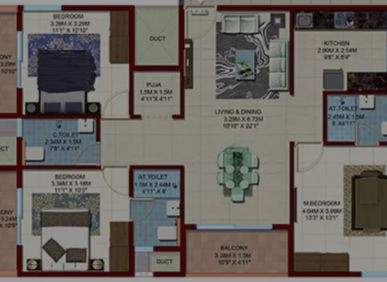 3BHK Flats for Sale at Candeur 340 in Miyapur